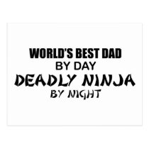Deadly Ninja by Night - Best Dad postcards