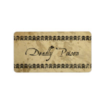 Deadly Poison Labels (medium)