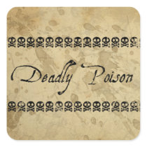 Deadly Poison Stickers (square) stickers