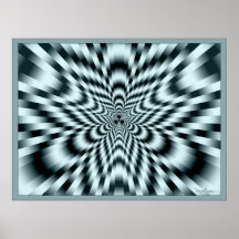 Deadly Radiation Optical Illusion Posters