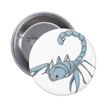 Deadly Scorpion Pinback Buttons