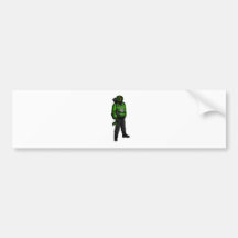 Deadly X Green Bumper Sticker