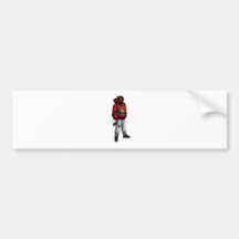 Deadly X Red Bumper Sticker