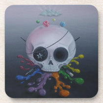 skull, paint, rainbow, sugar, fueled, sugarfueled, michael, banks, coallus, sugarskull, cute, creepy, [[missing key: type_fuji_coaste]] with custom graphic design