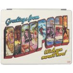 Deadpool Vacation Postcard iPad Cover