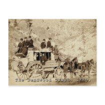 Deadwood Coach Photo 1889 postcards