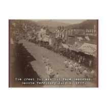 Deadwood Hub and Hub Race 1888 postcards