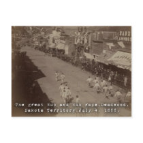 Deadwood Hub and Hub Race 1888 postcards