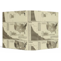 Deaf, Paupers, Prisoners statistical map Vinyl Binder