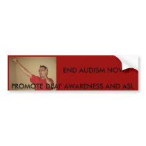 DEAF POWER bumper stickers by ASLFriends DEAF POWER bumper stickers