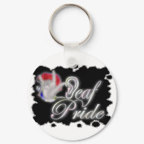 Deaf Pride keychains by DEAFmirror Deaf Pride keychains