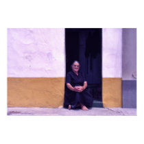 Deaf woman, small village, Portugal posters