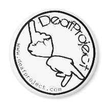 DeafProject Official Line (White) magnets