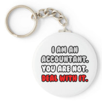 Deal With It ... Funny Accountant Gifts Keychains