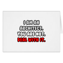 Deal With It ... Funny Architect Cards