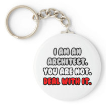 Deal With It ... Funny Architect Keychain