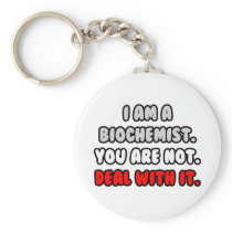 Deal With It ... Funny Biochemist Keychains