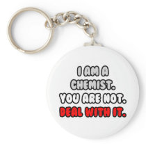 Deal With It ... Funny Chemist Shirts and Gifts Key Chain