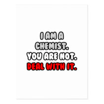 Deal With It ... Funny Chemist Shirts and Gifts Post Cards