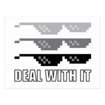 DEAL WITH IT Postcard