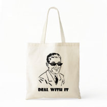 Deal With It Retro Tote Bags