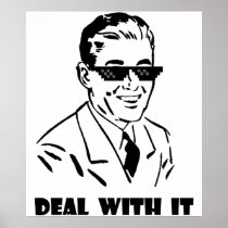 Deal With It Retro Print