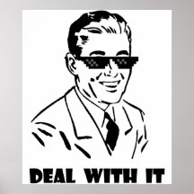 Deal With It Retro Print