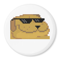 Deal With it Smugdog Fridge Magnet