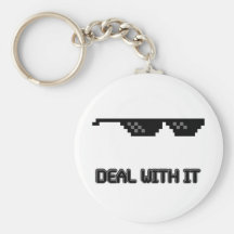 Deal With It Sunglasses Key Chain