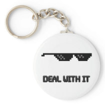 Deal With It Sunglasses Key Chain