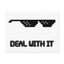 Deal With It Sunglasses Postcards