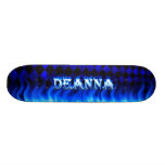 Deanna blue fire Skatersollie skateboard.