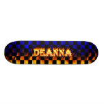 Deanna skateboard fire and flames design