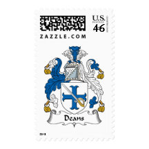 Deans Family Crest Postage Stamp