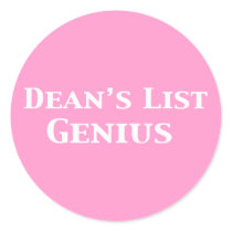 Dean's List Genius Gifts stickers