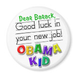 Dear Barack, good luck in your new job! magnets