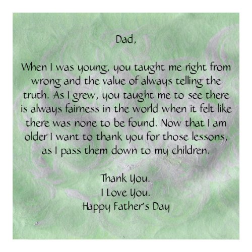 Dear Dad - Father#39;s Day Poster