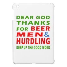 Dear God Thanks For Beer Men And Hurdling iPad Mini Cover