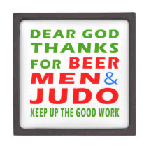 Dear God Thanks For Beer Men And Judo Premium Gift Boxes