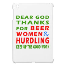 Dear God Thanks For Beer Women And Hurdling iPad Mini Covers