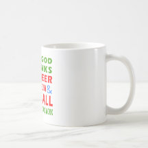 Dear God Thanks For Beer Women And Netball Coffee Mugs