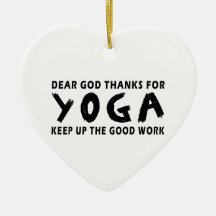 Dear God Thanks For Yoga Ornament