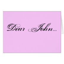 Dear John... Note Card