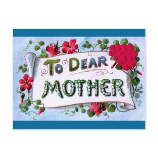 Dear Mother zazzle_postcard