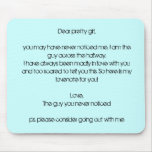 dear pretty girl mousepad