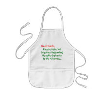 Dear Santa Attorney Aprons