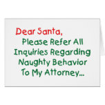 Dear Santa Attorney Greeting Cards