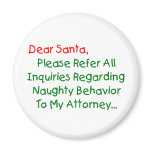 Dear Santa Attorney magnets