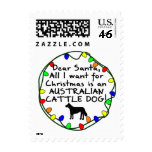 Dear Santa Australian Cattle Dog Stamp