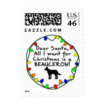 Dear Santa Beauceron Postage Stamps
